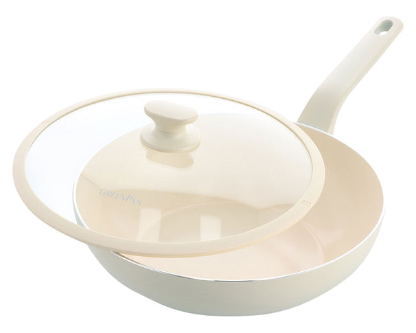 GreenPan Wok con tapa Essence Pro Clay ø 28 cm / 3,69 litros - revestimiento antiadherente cerámico