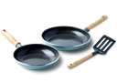 GreenPan frying pan set con espátula - Mayflower - ø 20 & 24 cm - capa antiadherente cerámica