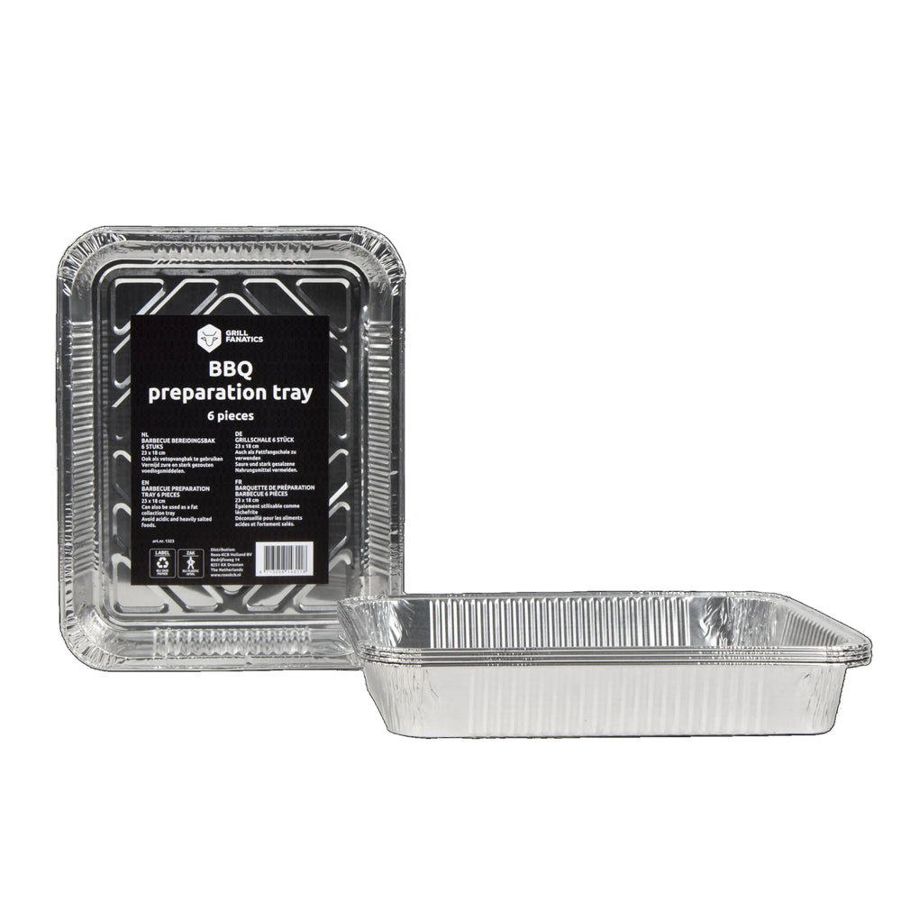 Cookinglife Grill Bandejas de Aluminio para BBQ / Bandeja para Parrilla BBQ - 23 x 18 cm - 18 unidades