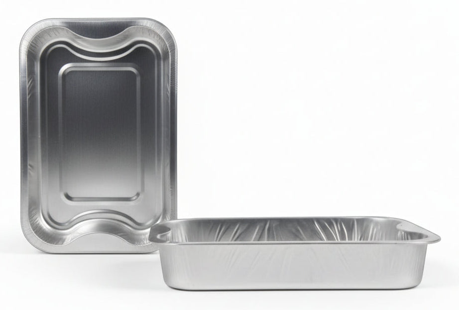 Bandejas de aluminio para barbacoa Cookinglife Grill / Bandeja para parrilla BBQ - 30 x 20 cm - 9 unidades