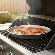 Cookinglife Grill Bandejas de Aluminio para BBQ / Bandeja para Parrilla BBQ ø 33 cm - 15 unidades