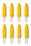 Cookinglife Grill Soportes para Mazorcas / Pinchos para Maíz - Acero Inoxidable - 8 unidades