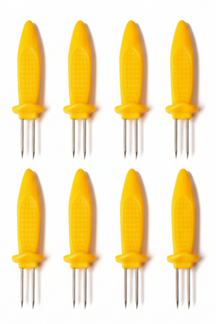 Cookinglife Grill Soportes para Mazorcas / Pinchos para Maíz - Acero Inoxidable - 8 unidades