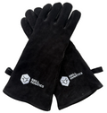 Cookinglife Grill Guantes para BBQ / Guantes de horno de cuero negro 500 °C - 2 unidades