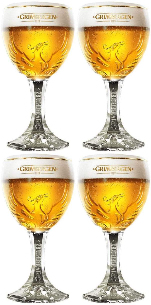 Grimbergen Vasos de cerveza 330 ml - 4 unidades
