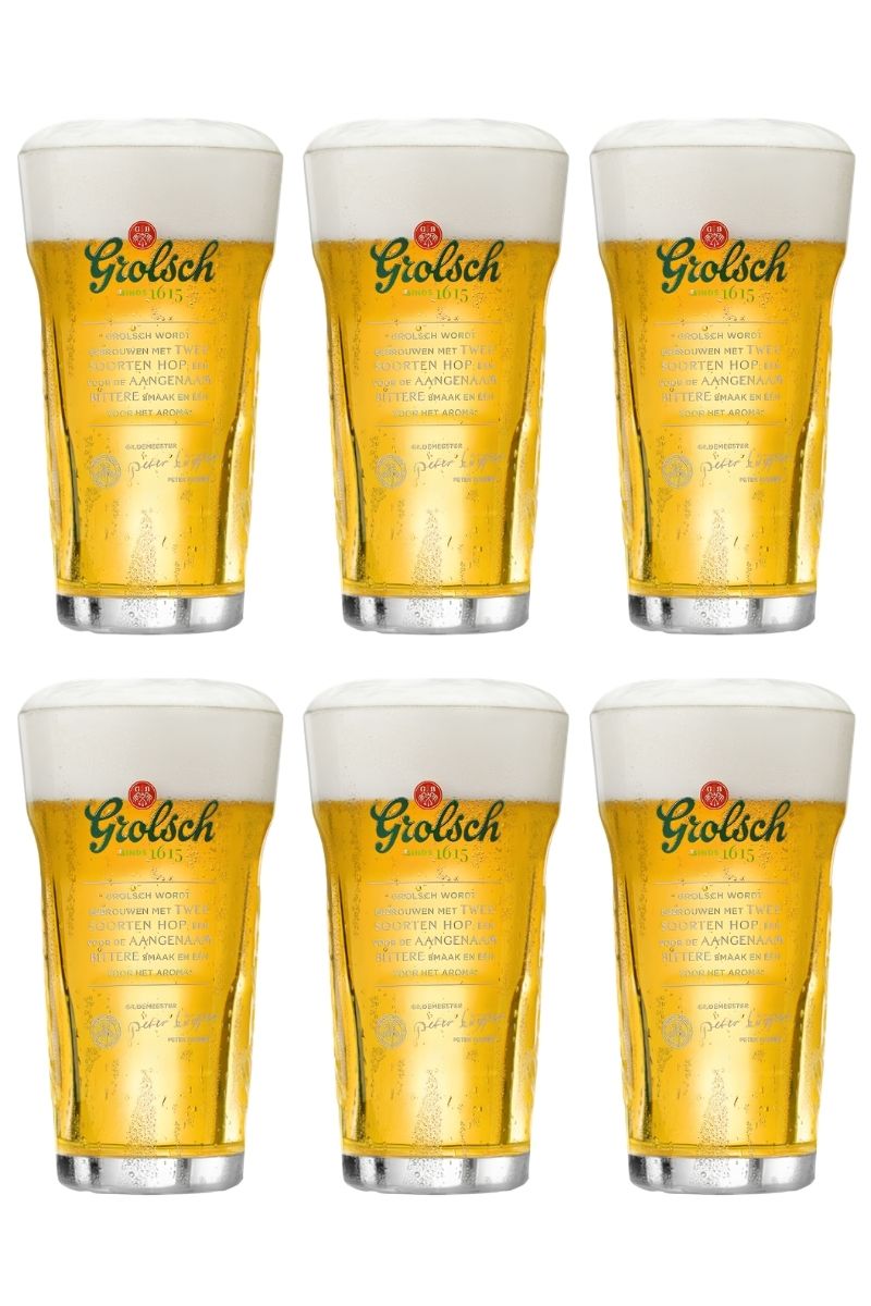 Grolsch vasos de cerveza Craft - 250 ml - 6 piezas