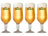 Grolsch vasos de cerveza en pie Classic - 250 ml - 4 piezas
