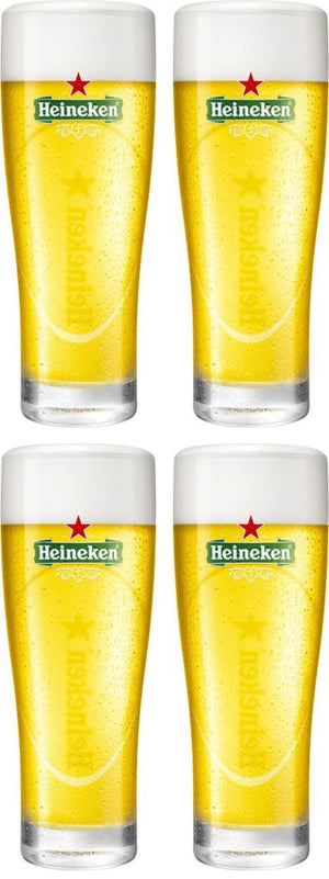 Heineken Vasos de cerveza Ellipse 250 ml - 4 unidades