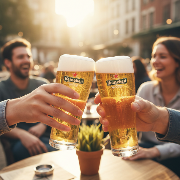 Heineken Vasos de cerveza Ellipse 250 ml - 4 unidades