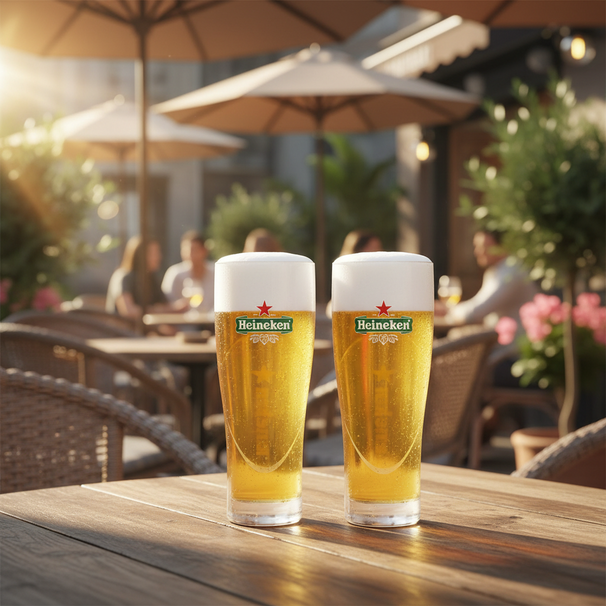 Vasos de cerveza Heineken Ellipse - 250 ml - 6 unidades