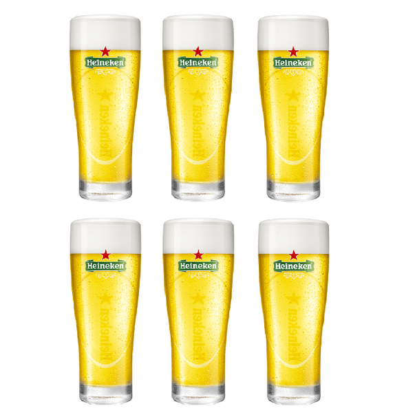 Vasos de cerveza Heineken Ellipse - 500 ml - 6 unidades