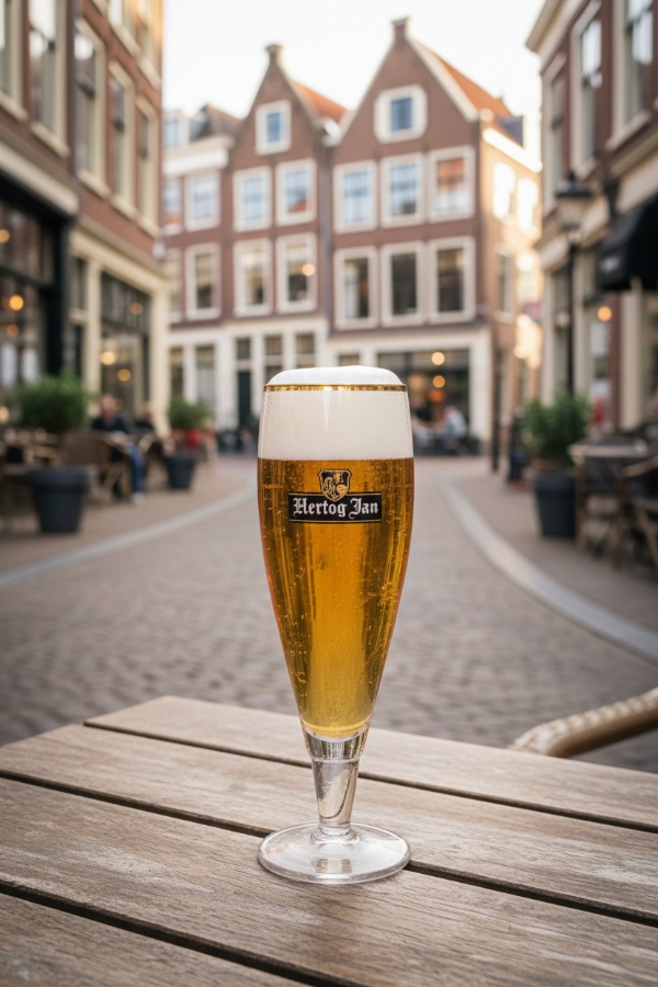 Vasos de cerveza Hertog Jan con pie - 250 ml - 6 piezas