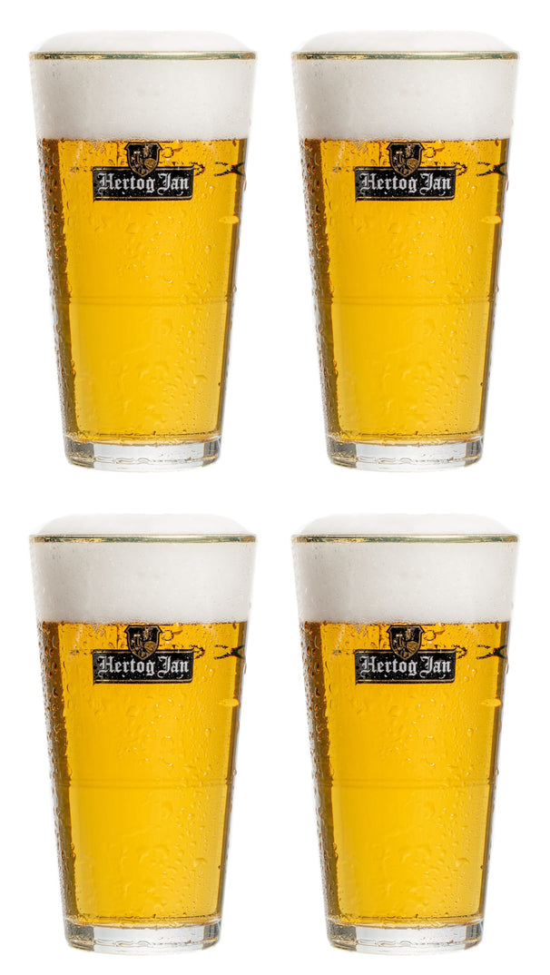 Hertog Jan Vasos de cerveza vaso 250 ml - 4 unidades