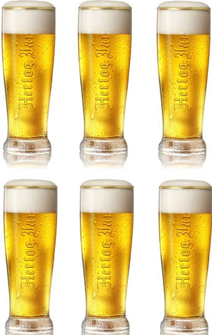 Vasos de cerveza Hertog Jan / Flut - 350 ml - 6 piezas