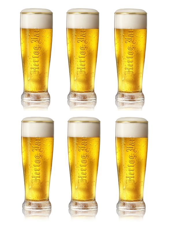 Vasos de cerveza Hertog Jan / Fluitje - 200 ml - 6 unidades