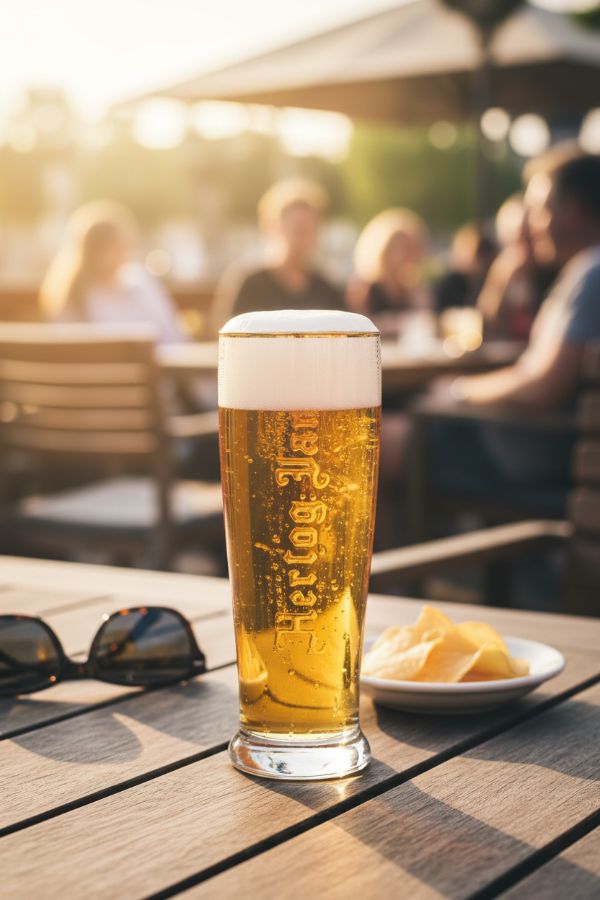 Vasos de cerveza Hertog Jan / Fluitje - 200 ml - 6 unidades