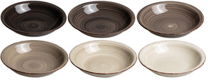 Cookinglife Platos hondos / Platos para pasta Delice Gris ø 21 cm - 6 unidades