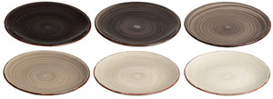 Cookinglife Platos para desayuno / postre Delice Gris ø 19 cm - 6 unidades