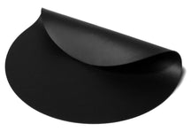Cookinglife Manteles Individuales - Cuero Vegano - Negro - ø 38 cm - 6 piezas
