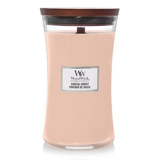 Vela aromática WoodWick Grande Coastal Sunset - 18 cm / ø 10 cm - Vela en vaso - Mecha de madera