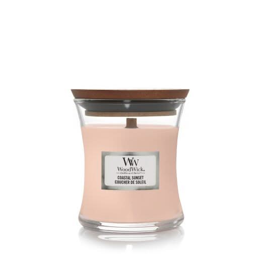 Vela aromática WoodWick Mini Coastal Sunset - 8 cm / ø 7 cm - Vela en vaso - Mecha de madera