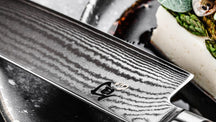 Cuchillo de carnicero Kai Shun Classic - acero damasco de 32 capas - 18 cm - DM-0712
