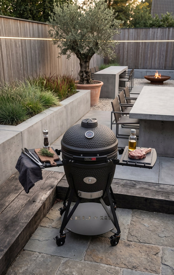 Keij Kamado BBQ Legend Large Negro Mate - 21 pulgadas
