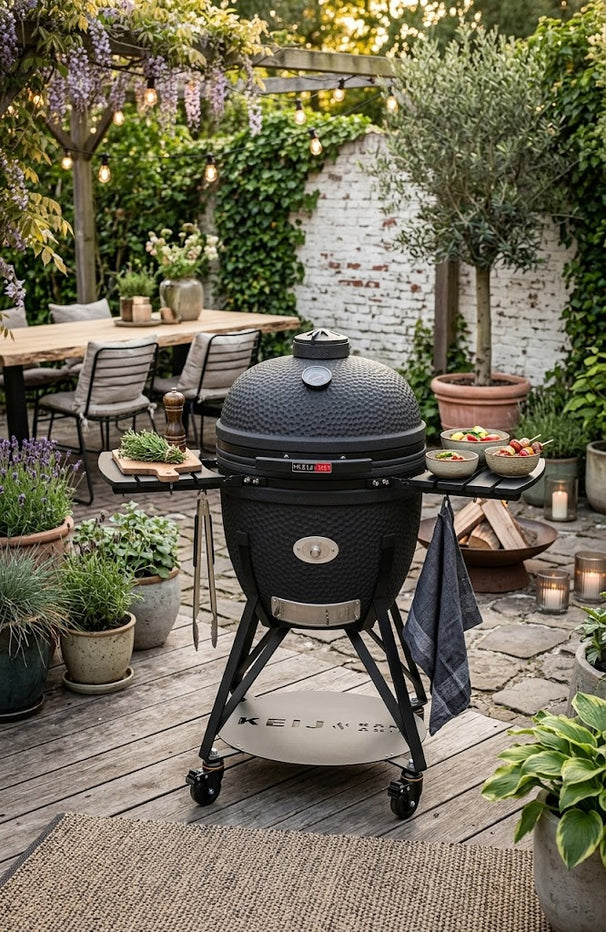 Keij Kamado BBQ Legend XL Negro Mate - 23 pulgadas