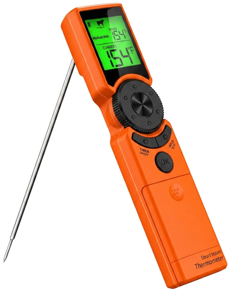 Keij Kamado Termómetro digital para carne BBQ - Súper rápido - Impermeable
