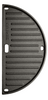 Keij Kamado Plancha media luna / Plancha Compacta - Hierro fundido esmaltado - doble cara - 33 cm - para Kamados de 15 pulgadas - Universal