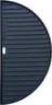 Keij Kamado Plancha Media Luna / Plancha Large - Hierro Fundido Esmaltado - Doble Cara - 46.5 cm - para Kamados de 21 pulgadas - Universal