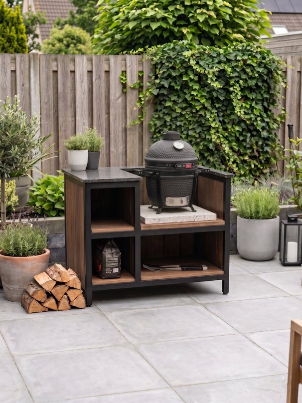 Keij Kamado BBQ Legend Compact Negro Mate - 15 pulgadas
