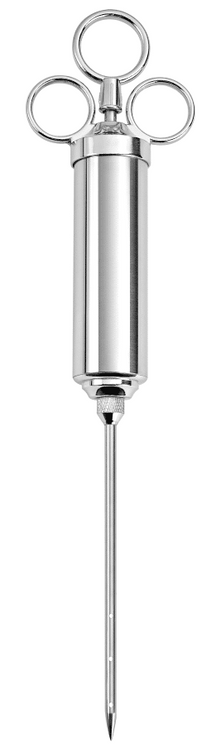Keij Kamado Pulverizador de Marinada / Jeringa para Inyección de Carne Acero Inoxidable