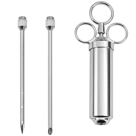 Keij Kamado Pulverizador de Marinada / Jeringa para Inyección de Carne Acero Inoxidable