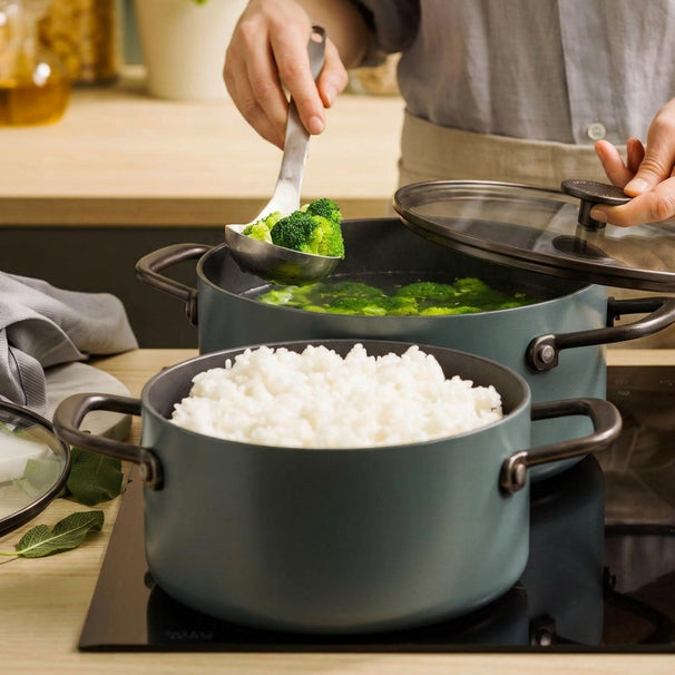 KitchenAid Olla Advanced Juniper Black ø 20 cm / 3,1 litros - revestimiento antiadherente cerámico