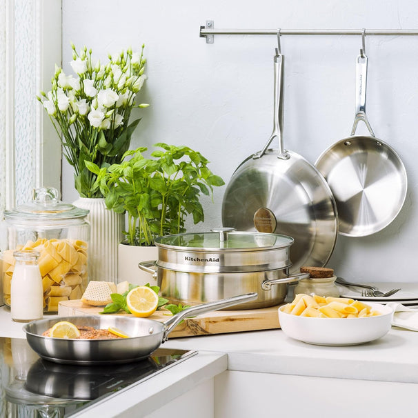 KitchenAid Sartén Advanced Acero Inoxidable ø 20 cm - sin revestimiento antiadherente