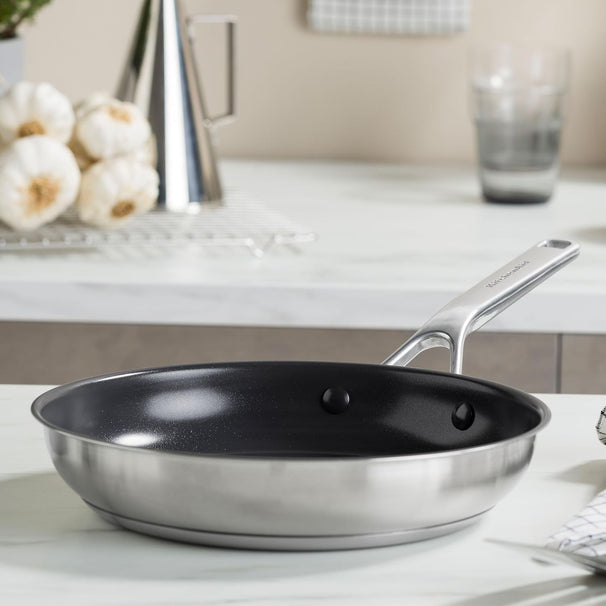 KitchenAid Sartén Advanced Acero Inoxidable ø 28 cm - revestimiento antiadherente cerámico