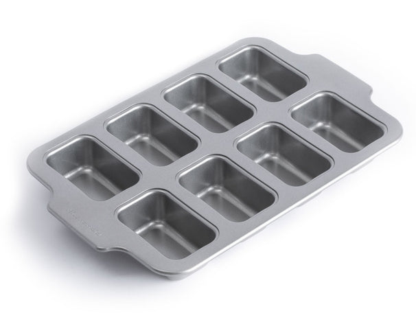 KitchenAid Molde para mini bizcochos Aluminized Steel - 8 mini bizcochos - 39 x 24 cm - revestimiento antiadherente cerámico