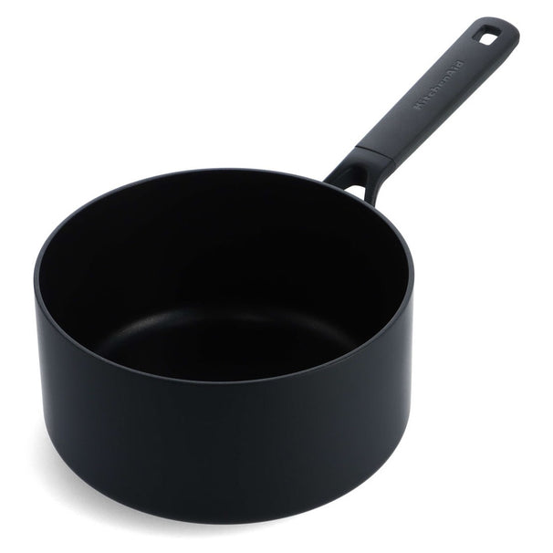 KitchenAid Cazo Classic Forged Negro ø 16 cm / 1,5 litros - revestimiento antiadherente cerámico