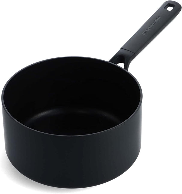 KitchenAid Cazo Classic Forged Negro ø 20 cm / 3,1 litros - revestimiento antiadherente cerámico