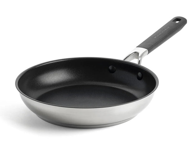 KitchenAid Sartén Classic Acero Inoxidable ø 24 cm - revestimiento antiadherente cerámico
