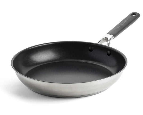 KitchenAid Sartén Classic Acero Inoxidable ø 28 cm - revestimiento antiadherente cerámico
