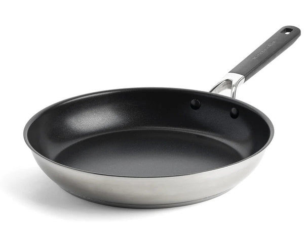 KitchenAid Sartén Classic Acero Inoxidable ø 30 cm - revestimiento antiadherente cerámico