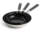 KitchenAid Juego de sartenes Classic Acero Inoxidable 3 piezas - ø 20, 24 & 28 cm - revestimiento antiadherente cerámico
