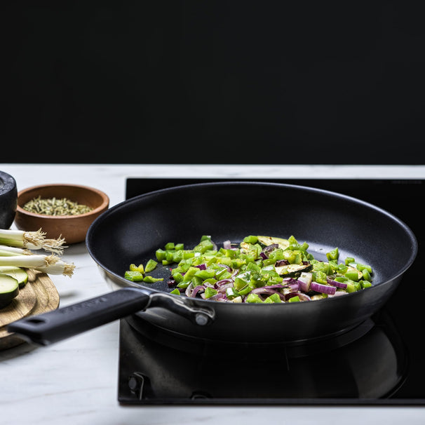 KitchenAid Juego de sartenes Classic Acero Inoxidable 3 piezas - ø 20, 24 & 28 cm - revestimiento antiadherente cerámico
