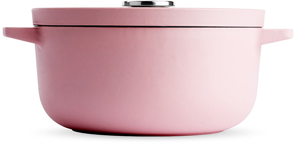 KitchenAid Braadpan Gietijzer Dried Rose ø 22 cm / 3.3 Liter - zijaanzicht