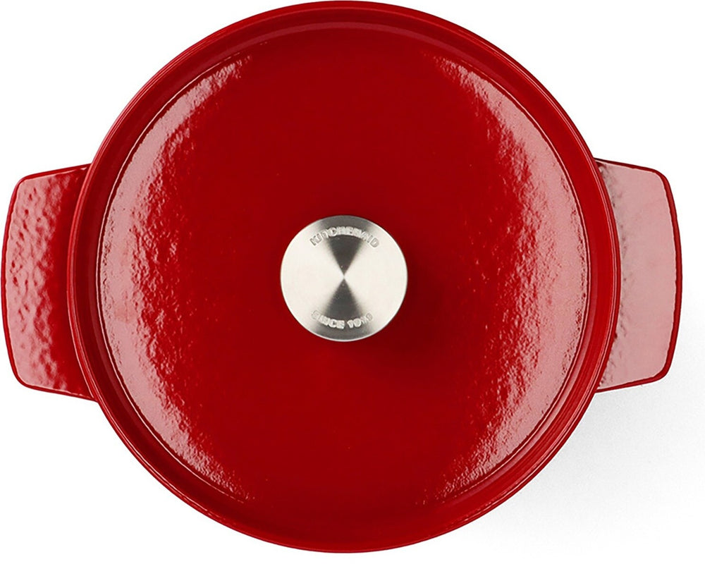 KitchenAid Braadpan Gietijzer Empire Red ø 22 cm / 3.3 Liter - bovenaanzicht