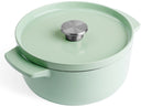 KitchenAid Cocotte de Hierro Fundido Pistachio ø 22 cm / 3,3 litros - revestimiento antiadherente esmaltado