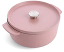 KitchenAid Cocotte de Hierro Fundido Dried Rose ø 26 cm / 5,2 litros - revestimiento antiadherente esmaltado