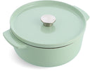 KitchenAid Cocotte de Hierro Fundido Pistachio ø 26 cm / 5,2 litros - revestimiento antiadherente esmaltado